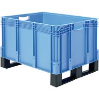 Kutije u Euro veličinama XL s preklopom za komisioniranje na duljoj stranici i poprečnim osloncima