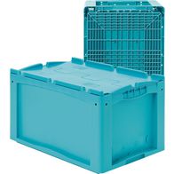 Kutije za sitne pozicije KLT s rebrastim dnom, s dvodjelnim poklopcem